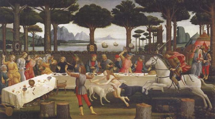 Sandro Botticelli Novella di Nastagio degli Onesti China oil painting art